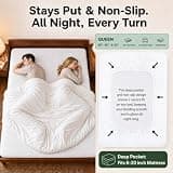 OhGeni 3D Honeycomb Weave 100% Waterproof Queen Size Mattress Protector