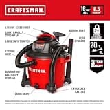 Craftsman 16-Gallon 6.5 Peak HP Heavy-Duty Wet Dry Shop Vacuum Cleaner
