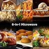 Black+Decker 1.5 Cu. Ft. Over the Range Microwave Oven with Air Fryer