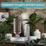 HOMDIS HU100-WHI Portable Travel Humidifier with Smart Bottle-Top Design