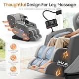 Srfzluxy Zero Gravity Full Body Massage Chair with Extendable Footrest