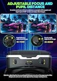 CoCerKet Premium Mobile VR Headset with Built-in 42mm Stereo Headphones