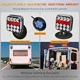 ZUNAICE Wireless Trailer Lights with Reflectors and Polycarbonate Lenses