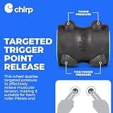 Chirp Wheel XR 4-Inch Spinal Massage Roller for Neck Tension Relief