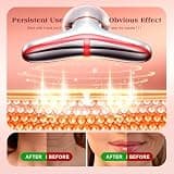 Pedete 7-Color Red Light Therapy Face Lift Device with 113°F Heating and Vibration