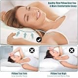 iFaon Ultra Flat 2.5-Inch Down-Alternative Hypoallergenic Microfiber Pillow Set