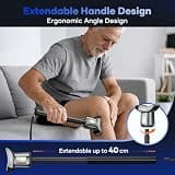 kensen Men's Back Hair Trimmer with 2-in-1 Dual-Blade System and Telescopic Rod