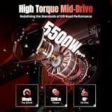 Yozma IN10 Pro 60V 27Ah Mid-Drive Electric Dirt Bike, 5500W Peak Motor