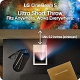 LG CineBeam S PU615U 4K Smart Ultra Short Throw Projector