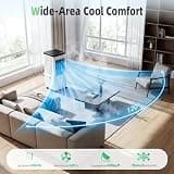 FODFINU Portable Swamp Cooler With Extra-Large 3.5-Gallon Tank & Oscillation