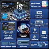 GEEKOM A6 Mini PC, AMD Ryzen 7 6800H CPU, 16GB DDR5 RAM, 1TB PCIe 4.0 SSD