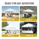 CROWN SHADES 12x12 One Push Pop Up Canopy Tent