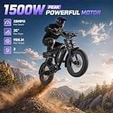 Likebike U12 Fat Tire Electric Bike, 1500W Peak Motor, 48V 20Ah Battery