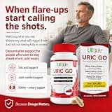 URIC GO Uric Acid Cleanse Support Supplement with Cranberry and Turmeric