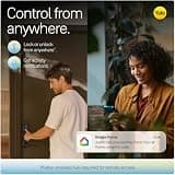 Yale Matte Black Keyed Deadbolt Smart Lock with Google Matter Hub Compatibility