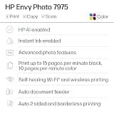 HP Envy Photo 7975 Wireless Color Inkjet Photo Printer with Auto Duplex & ADF