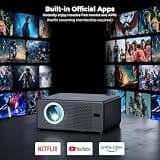 CiBest Mini Portable Projector with 1080P Full HD, WiFi, Bluetooth & Electric Focus