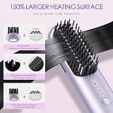 Go Brush Pro 2026 Cordless Hair Straightener Brush with 280M Plasma