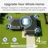 aosu true 2K HD Wireless Solar Outdoor Security Camera 4-Pack with AI Human Detection