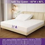 Four Seasons Essentials Split-Top Queen Waterproof Mattress Protector with Deep Pocket Fit