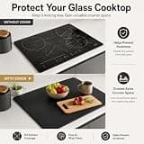 FLASLD Fireproof and Waterproof Silicone Stove Top Cover for High Heat