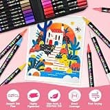 IVSUN Dual Tip Acrylic Paint Pens 60-Pack