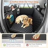 URPOWER Upgraded 550lb Capacity Waterproof Hard Bottom Back Seat Extender for Dogs
