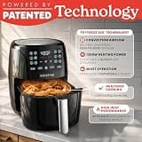 Gourmia 6-Quart Large Capacity Air Fryer with FryForce 360º and Digital Display