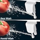 BIGCOW Ultra-Slim Dual Nozzle Frontal & Rear Wash Bidet Attachment Seat
