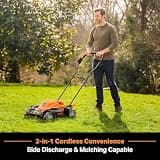 LawnMaster CLMF4819X 48V 19-Inch Brushless Cordless Lawn Mower with iPower Technology