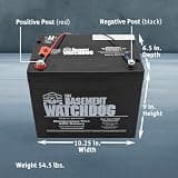The Basement Watchdog BW-27AGM Maintenance-Free 12V Standby AGM Battery