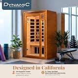Dynamic Saunas Barcelona 1-2 Person Low EMF FAR Infrared Sauna w/ Bluetooth