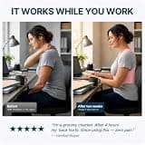 Fit Geno Mesh Posture Corrector Brace with Medical-Grade Fiberglass Alignment