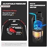 AutoLine Pro HyperSmoke Automotive EVAP Vacuum Tester with Gas Cap Adapter