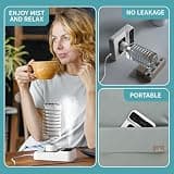 HOMDIS HU100-WHI Portable Travel Humidifier with Smart Bottle-Top Design