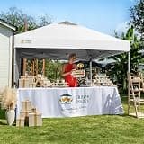 CROWN SHADES 10x10 Beach Canopy Tent with 1 Sidewall