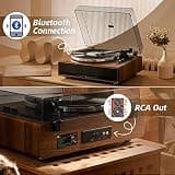 1 BY ONE High Fidelity Belt Drive Turntable with Built-in Stereo Speakers