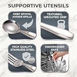 Heavy Weight 7oz Stainless Steel Adaptive Flatware Set for Hand Tremors