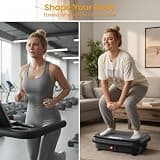 TISSCARE Mini Compact Low-Impact Vibration Plate Exercise Machine Board