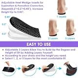 Svowin 3-Layer Adjustable Silica Gel Supination and Overpronation Insoles