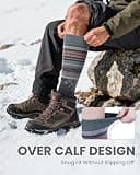OutdoorMaster Merino Wool Thermal Over-the-Calf Ski & Snowboard Socks, Multi-Pack
