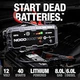 NOCO Boost HD GB70 2000A 12V UltraSafe Lithium Jump Starter for Up to 8L Gas and 6L Diesel