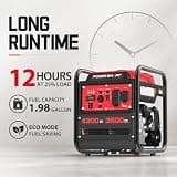 PowerSmart 4300-Watt Portable Generator with Inverter Technology, 3500W Rated