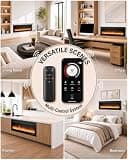 Silonn 50-Inch Smart Electric Fireplace Heater with Remote and App Control