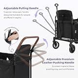ELEMARA Heavy-Duty 4-Seater Wagon Stroller with Anti-Shock All-Terrain Wheels