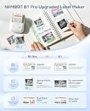 NIIMBOT B1 Pro Dual-Color 300 DPI High-Definition Handheld Label Maker