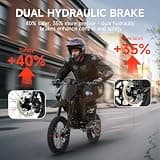 QRONGE X1 Spark 60V 28.8Ah Mid-Drive Electric Dirt Bike, 4500W Peak Output