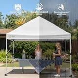 CROWN SHADES 10x10 Commercial Heavy Duty Pop Up Canopy