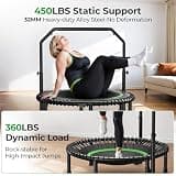 BCAN BT2 40-Inch Premium Bungee Rebounder Trampoline with Adjustable Bar