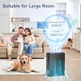 YARIKI P280 Whisper-Quiet H13 HEPA Air Purifier for Bedrooms and Nurseries